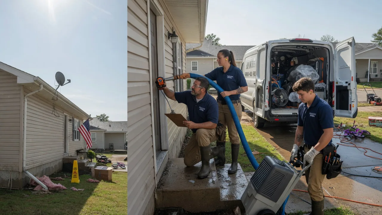 Ceiling Water Damage Restoration in Excello, MO near me